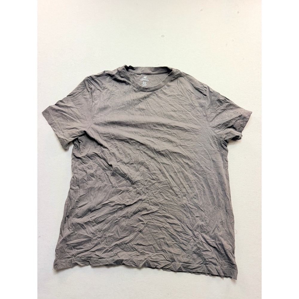 H&M T-Shirt Women Extra Large Gray Excellent Short Sleeve Crew Neck Regular Fit